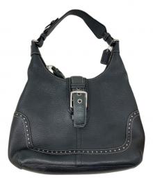 COACH（コーチ）の古着「COACH ハンプトンズ ショルダーバッグ」｜ブラック
