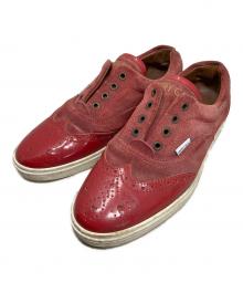 JIMMY CHOO（ジミーチュウ）の古着「JIMMY CHOO メダリオンスニーカー」｜レッド