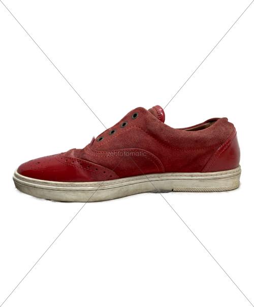 JIMMY CHOO（ジミーチュウ）JIMMY CHOO (ジミーチュウ) JIMMY CHOO メダリオンスニーカー レッド サイズ:26㎝の古着・服飾アイテム
