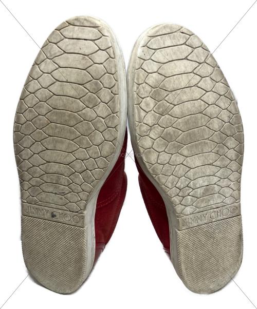 JIMMY CHOO（ジミーチュウ）JIMMY CHOO (ジミーチュウ) JIMMY CHOO メダリオンスニーカー レッド サイズ:26㎝の古着・服飾アイテム