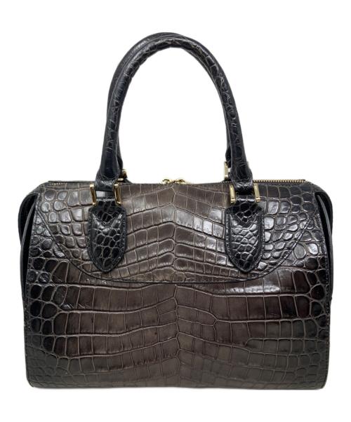 LEATHER JEWELS（レザージュエルズ）LEATHER JEWELS (レザージュエルズ) LEATHER JEWELS ハンドバッグ ブラウンの古着・服飾アイテム