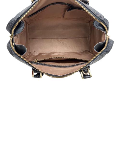 LEATHER JEWELS（レザージュエルズ）LEATHER JEWELS (レザージュエルズ) LEATHER JEWELS ハンドバッグ ブラウンの古着・服飾アイテム
