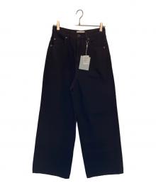 Sea Room lynn（シールームリン）の古着「Sea Room Lynn ワイドデニムパンツ」｜ブラウン
