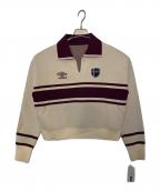 UMBRO×JIMWAGアンブロ×ジムワッグ）の古着「UMBRO jimwag マネージャーニット」｜ホワイト×レッド