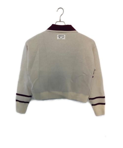 UMBRO（アンブロ）UMBRO (アンブロ) jimwag (ジムワッグ) UMBRO jimwag マネージャーニット ホワイト×レッド サイズ:Free 未使用品の古着・服飾アイテム