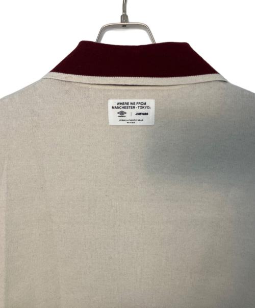UMBRO（アンブロ）UMBRO (アンブロ) jimwag (ジムワッグ) UMBRO jimwag マネージャーニット ホワイト×レッド サイズ:Free 未使用品の古着・服飾アイテム