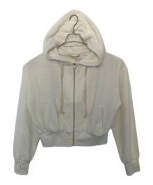 Sea Room lynn（シールームリン）の古着「Sea Room Lynn パイルフーディパーカー」｜ホワイト