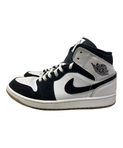 NIKE（ナイキ）NIKE (ナイキ) NIKE Air Jordan 1 Mid スニーカー ホワイト×ブラック サイズ:27㎝の古着・服飾アイテム