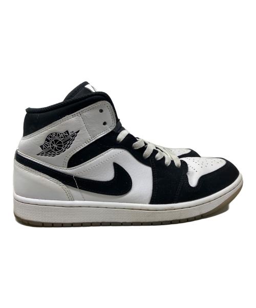 NIKE（ナイキ）NIKE (ナイキ) NIKE Air Jordan 1 Mid スニーカー ホワイト×ブラック サイズ:27㎝の古着・服飾アイテム