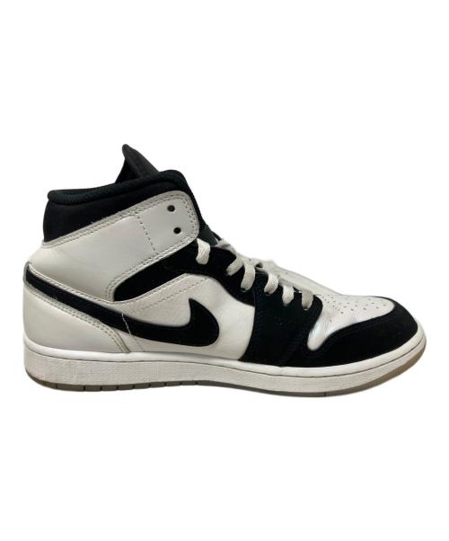 NIKE（ナイキ）NIKE (ナイキ) NIKE Air Jordan 1 Mid スニーカー ホワイト×ブラック サイズ:27㎝の古着・服飾アイテム