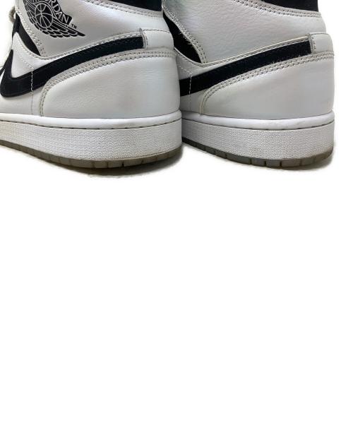 NIKE（ナイキ）NIKE (ナイキ) NIKE Air Jordan 1 Mid スニーカー ホワイト×ブラック サイズ:27㎝の古着・服飾アイテム