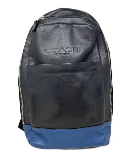 COACH（コーチ）COACH (コーチ) COACH リュック ブラック×ブルーの古着・服飾アイテム