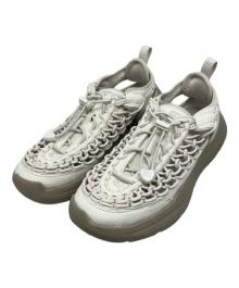 KEEN（キーン）の古着「KEEN ユニーク ダブルケー スニーカー」｜ベージュ