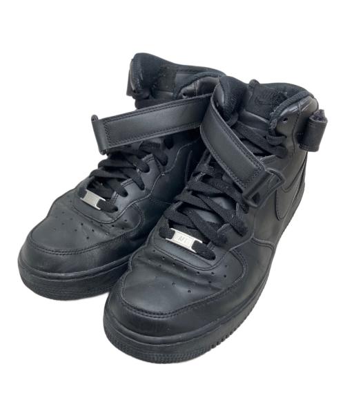 NIKE（ナイキ）NIKE (ナイキ) NIKE AIR FORCE 1 ハイカットスニーカー ブラック サイズ:28㎝の古着・服飾アイテム