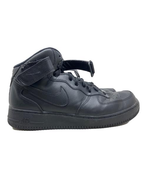 NIKE（ナイキ）NIKE (ナイキ) NIKE AIR FORCE 1 ハイカットスニーカー ブラック サイズ:28㎝の古着・服飾アイテム