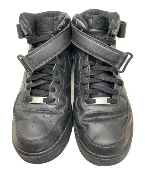 NIKE（ナイキ）NIKE (ナイキ) NIKE AIR FORCE 1 ハイカットスニーカー ブラック サイズ:28㎝の古着・服飾アイテム