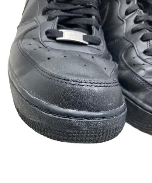 NIKE（ナイキ）NIKE (ナイキ) NIKE AIR FORCE 1 ハイカットスニーカー ブラック サイズ:28㎝の古着・服飾アイテム