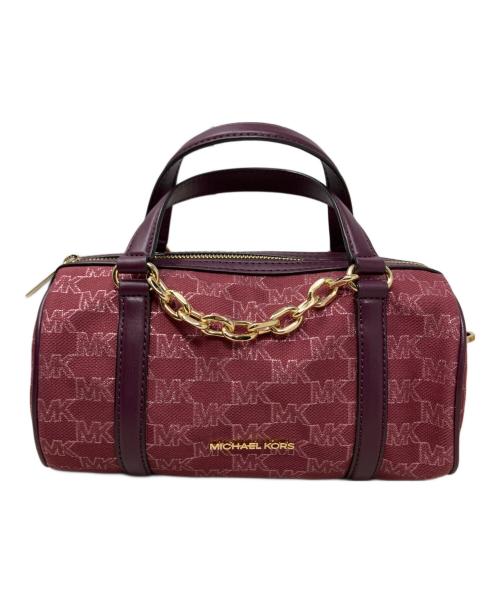 MICHAEL KORS（マイケル・コース）MICHAEL KORS (マイケル・コース) MICHAEL KORS 2WAYバッグ レッド×ゴールドの古着・服飾アイテム