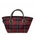 BURBERRY BLUE LABEL（バーバリー ブルー レーベル）の古着「BURBERRY BLUE LABEL ハンドバッグ」｜ブラウン×レッド