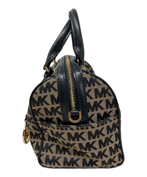 MICHAEL KORS（マイケル・コース）MICHAEL KORS (マイケル・コース) MICHAEL KORS 2WAYバッグ ブラック×ベージュの古着・服飾アイテム