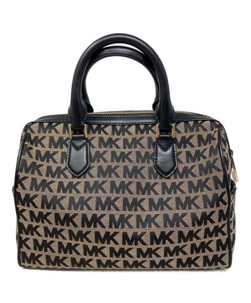 MICHAEL KORS（マイケル・コース）MICHAEL KORS (マイケル・コース) MICHAEL KORS 2WAYバッグ ブラック×ベージュの古着・服飾アイテム