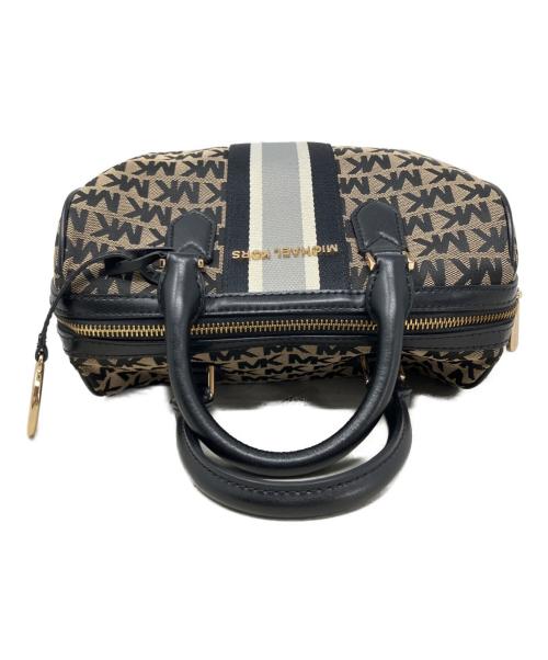 MICHAEL KORS（マイケル・コース）MICHAEL KORS (マイケル・コース) MICHAEL KORS 2WAYバッグ ブラック×ベージュの古着・服飾アイテム