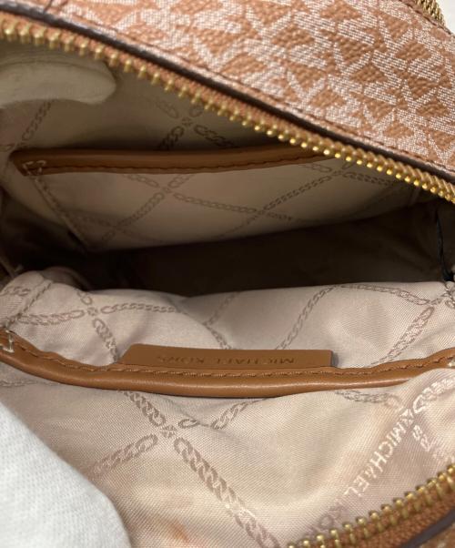 MICHAEL KORS（マイケル・コース）MICHAEL KORS (マイケル・コース) MICHAEL KORS ミニリュック ホワイト×ブラウンの古着・服飾アイテム