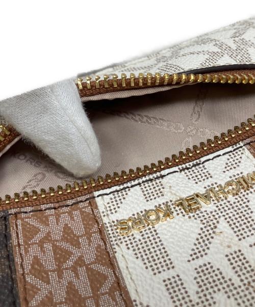 MICHAEL KORS（マイケル・コース）MICHAEL KORS (マイケル・コース) MICHAEL KORS ミニリュック ホワイト×ブラウンの古着・服飾アイテム