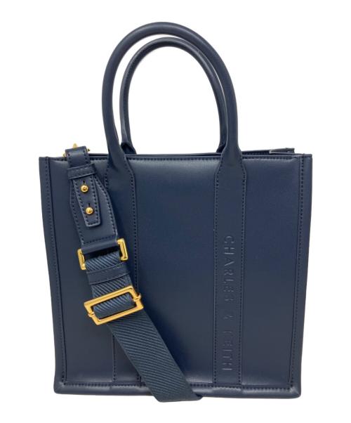 CHARLES & KEITH（チャールズアンドキース）CHARLES & KEITH (チャールズアンドキース) CHARLES & KEITH 2WAYバッグ ネイビーの古着・服飾アイテム