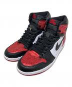 NIKEナイキ）の古着「NIKE JORDAN BRAND WMNS AIR JORDAN 1 RETRO HI OG スニーカー」｜レッド×ブラック×ホワイト