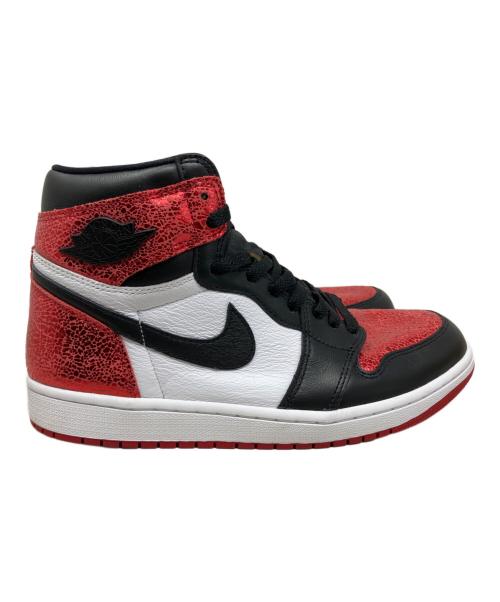 NIKE（ナイキ）NIKE (ナイキ) NIKE JORDAN BRAND WMNS AIR JORDAN 1 RETRO HI OG スニーカー レッド×ブラック×ホワイト サイズ:28㎝の古着・服飾アイテム