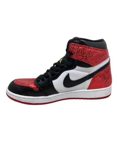 NIKE（ナイキ）NIKE (ナイキ) NIKE JORDAN BRAND WMNS AIR JORDAN 1 RETRO HI OG スニーカー レッド×ブラック×ホワイト サイズ:28㎝の古着・服飾アイテム