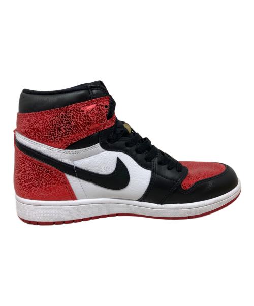 NIKE（ナイキ）NIKE (ナイキ) NIKE JORDAN BRAND WMNS AIR JORDAN 1 RETRO HI OG スニーカー レッド×ブラック×ホワイト サイズ:28㎝の古着・服飾アイテム