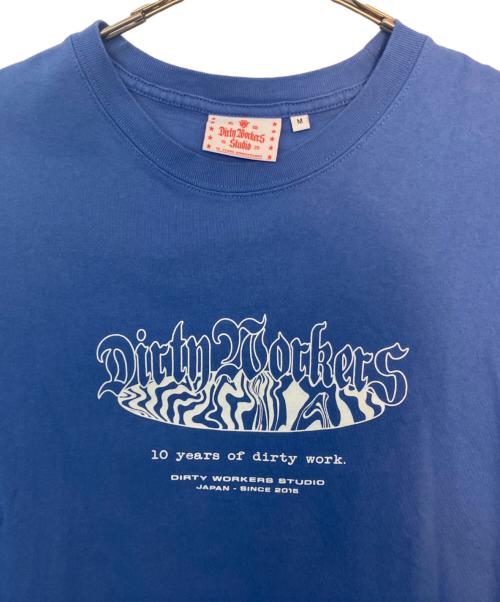 Dirty Workers Studio（ダーティーワーカーズスタジオ）DIRTY WORKERS STUDIO (ダーティーワーカーズスタジオ) DIRTY WORKERS STUDIO 半袖カットソー ブルー サイズ:Mの古着・服飾アイテム