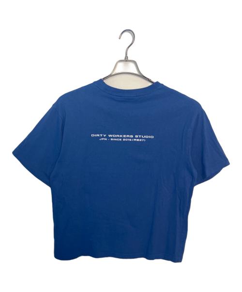 Dirty Workers Studio（ダーティーワーカーズスタジオ）DIRTY WORKERS STUDIO (ダーティーワーカーズスタジオ) DIRTY WORKERS STUDIO 半袖カットソー ブルー サイズ:Mの古着・服飾アイテム