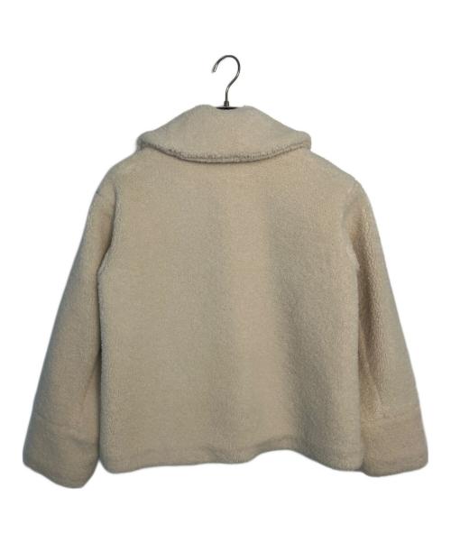 ECOPEL（ECOPEL）ECOPEL (ECOPEL) FRAY ID (フレイ アイディー) ECOPEL FRAY ID ボアジャケット ホワイトの古着・服飾アイテム