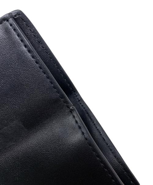 MICHAEL KORS（マイケルコース）MICHAEL KORS (マイケルコース) MICHAEL KORS　3つ折り財布 ブラック×ゴールドの古着・服飾アイテム