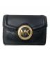 MICHAEL KORS（マイケルコース）の古着「MICHAEL KORS　3つ折り財布」｜ブラック×ゴールド
