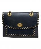 COACHコーチ）の古着「COACH チェーンハンドバッグ」｜ブラック
