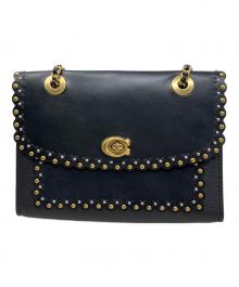 COACH（コーチ）の古着「COACH チェーンハンドバッグ」｜ブラック