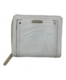 CELINE（セリーヌ）の古着「CELINE マカダムロゴ 2つ折り財布」｜ホワイト