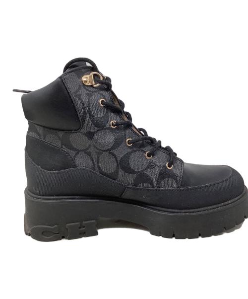 COACH（コーチ）COACH (コーチ) COACH ROYCE SIG BOOT ハイカットスニーカー ブラウン サイズ:24cmの古着・服飾アイテム