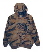 CarHarttカーハート）の古着「CarHartt アクティブジャケット」｜ブラウン