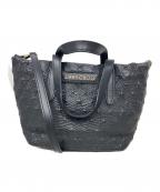 JIMMY CHOOジミーチュウ）の古着「JIMMY CHOO 2WAYバッグ」｜ブラック