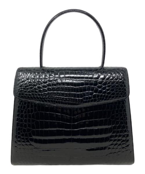 BAGFAN（バッグファン）bagfan (バッグファン) bagfan 型押しトートバッグ ブラックの古着・服飾アイテム