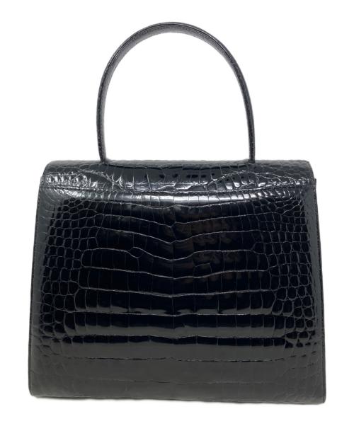 BAGFAN（バッグファン）bagfan (バッグファン) bagfan 型押しトートバッグ ブラックの古着・服飾アイテム