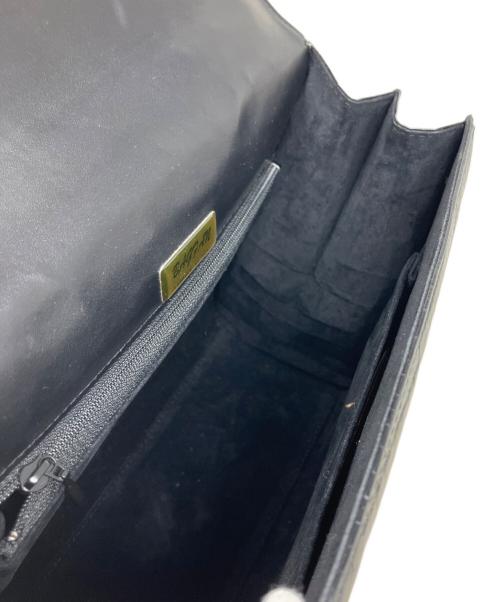 BAGFAN（バッグファン）bagfan (バッグファン) bagfan 型押しトートバッグ ブラックの古着・服飾アイテム