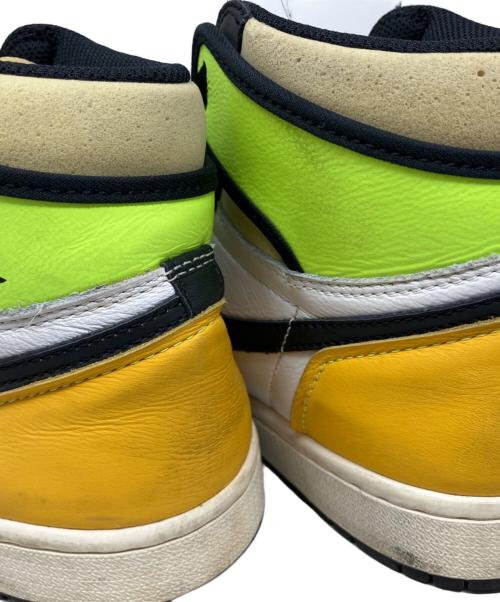 NIKE（ナイキ）NIKE (ナイキ) NIKE AIR JORDAN 1 RETRO HIGH OG ハイカットスニーカー ホワイト×ブラック×オレンジ×グリーン サイズ:27㎝の古着・服飾アイテム