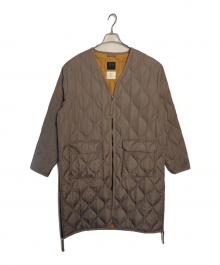 TAION（タイオン）の古着「TAION キルティングダウンコート」｜ベージュ