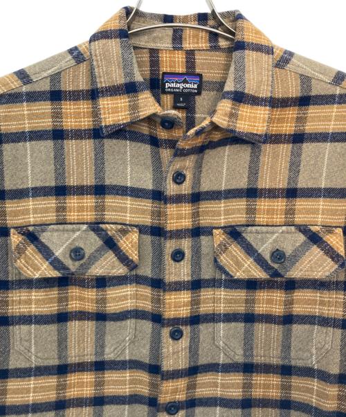 Patagonia（パタゴニア）Patagonia (パタゴニア) Patagonia 長袖シャツ ブラウン×ネイビー サイズ:Sの古着・服飾アイテム